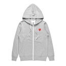 Casaco Moletom Zipper CDG Cinza