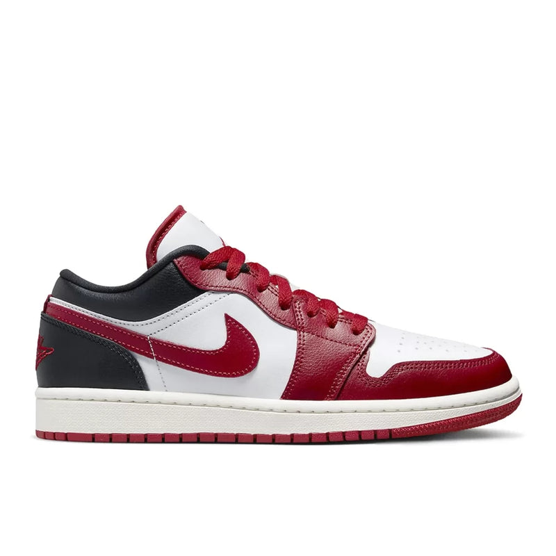 TÊNIS NIKE AIR JORDAN 1 LOW " BORDEAUX " BRANCO/VINHO