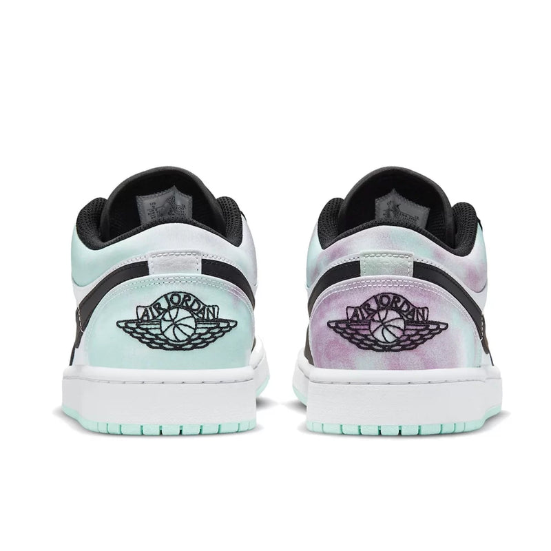 TÊNIS NIKE AIR JORDAN 1 LOW SE "TIE DYE" BRANCO/PRETO