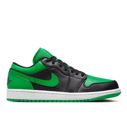 TÊNIS NIKE AIR JORDAN 1 LOW "LUCKY GREEN" PRETO/VERDE