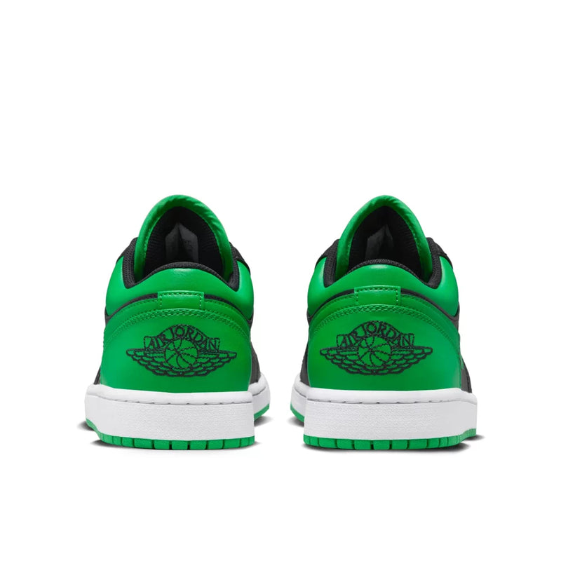 TÊNIS NIKE AIR JORDAN 1 LOW "LUCKY GREEN" PRETO/VERDE