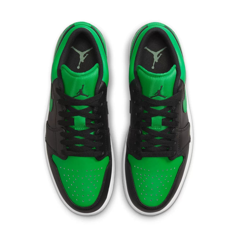 TÊNIS NIKE AIR JORDAN 1 LOW "LUCKY GREEN" PRETO/VERDE