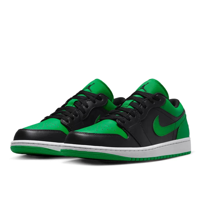 TÊNIS NIKE AIR JORDAN 1 LOW "LUCKY GREEN" PRETO/VERDE