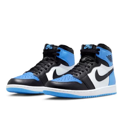 TÊNIS NIKE AIR JORDAN 1 HIGH OG "UNC TOE" PRETO/AZUL