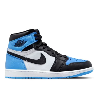 TÊNIS NIKE AIR JORDAN 1 HIGH OG "UNC TOE" PRETO/AZUL