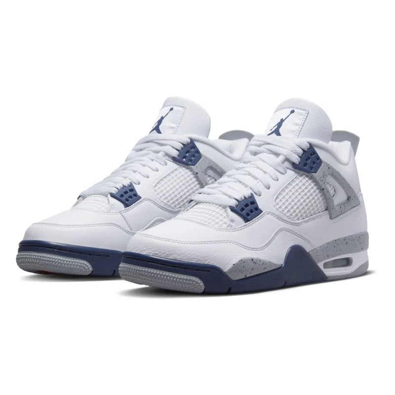 Tênis Air jordan 4 "Midnight Navy" Branco / Azul