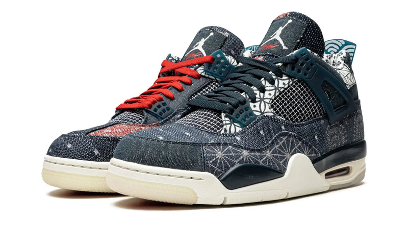 Tênis Air Jordan 4 "Sashiko" Denim / Azul